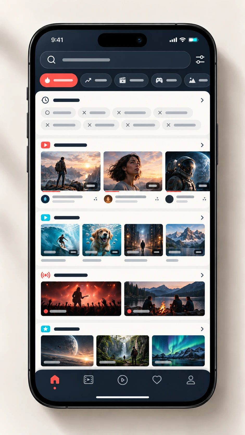 91 APP 全站搜索界面